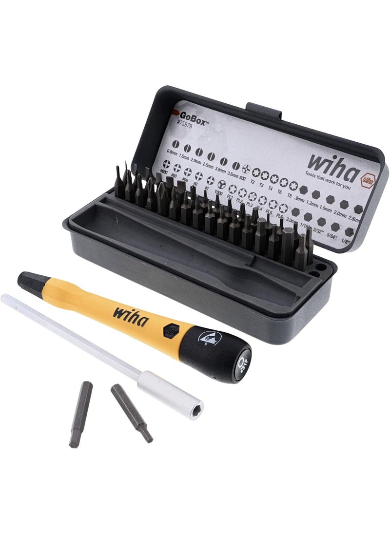 Wiha Wiha 75979 36 Piece GoBox Electronics ESD Precision Micro Bit Set  - Image 5