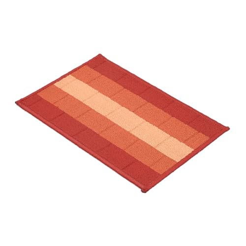 Status Contract Anti Slip Front Door Mat|(38x58cm) Living Room Rug for Entrance Door|Polypropylene Floor Mats for Home|Essential Small Rugs for Office, Bedroom & Kitchen|Orange | Set of 1 - Image 3