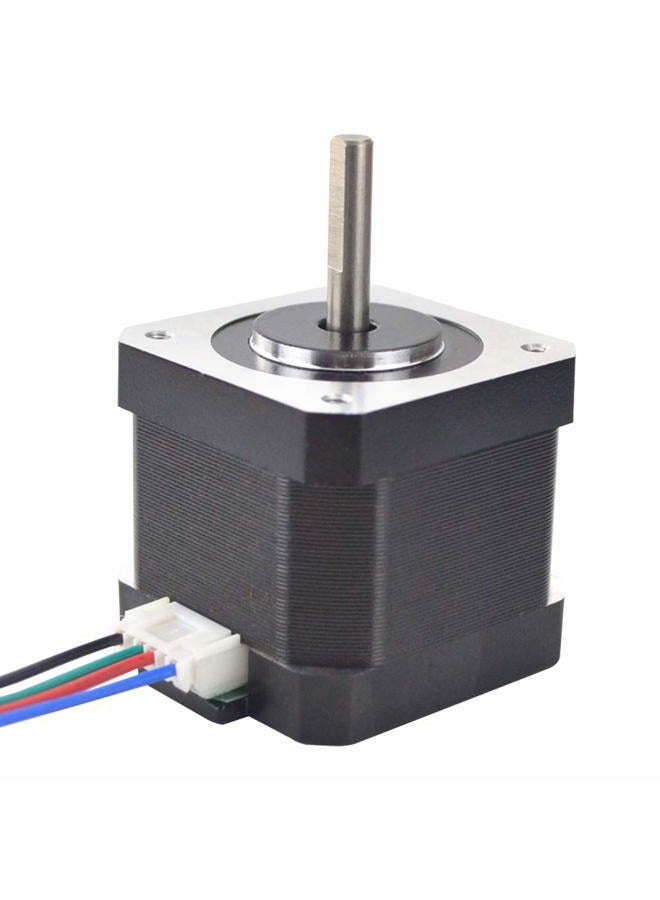STEPPERONLINE 5PCS Nema 17 Stepper Motor 1.5A 12V 45Ncm (63.74oz.in) 4-Lead 39mm Body W/ 1m Cable and Connector for DIY CNC/ 3D Printer/Extruder - Image 2