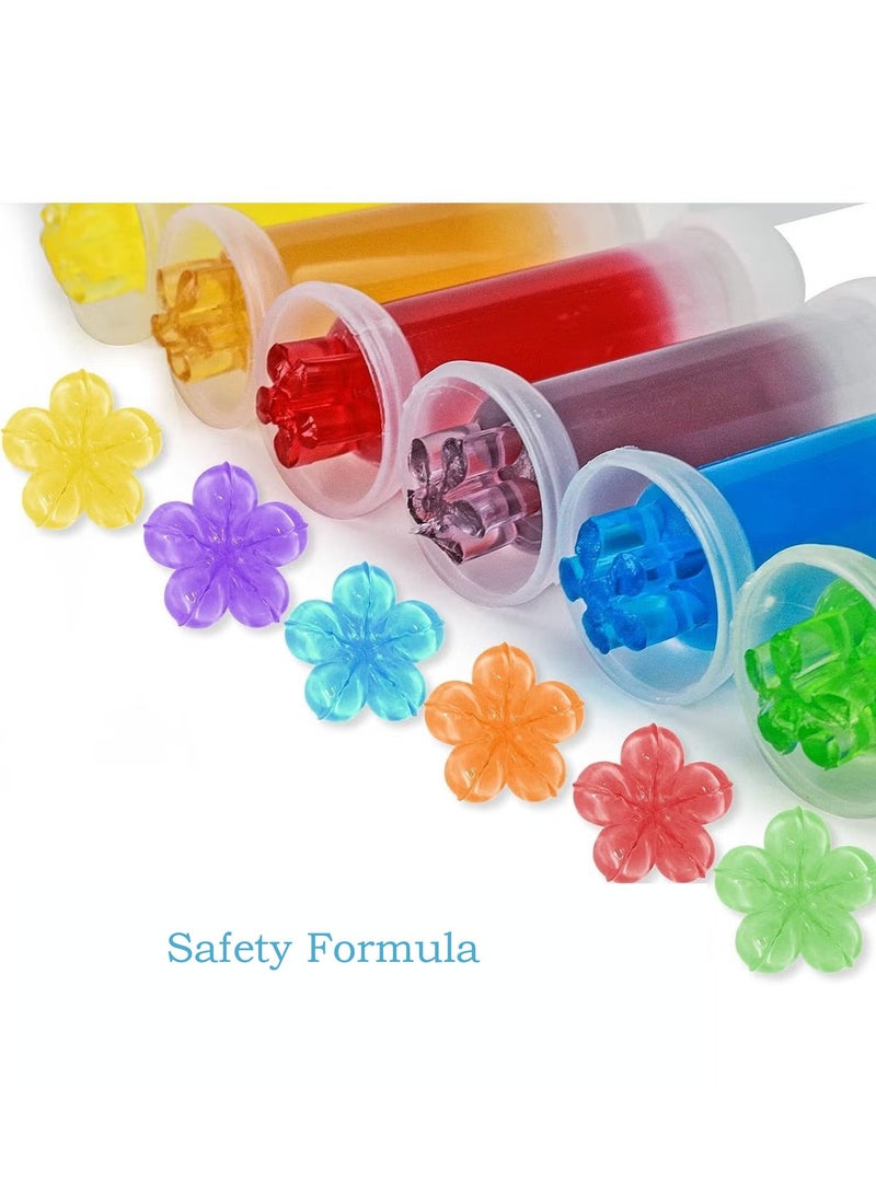 Toilet Gel Stamp, 72Piece Gel Stamps, 6 Scent Toilet Freshener Set, Removes Limescale and Stains, Deodorant Cleaner, Suitable for Household Toilet and Bathroom Cleaning Products - Image 1