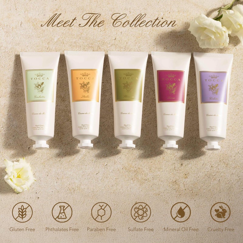 Tocca Crema de Mano Luxe, Stella Hand Cream, 4 oz - Blood Orange, Freesia, Spicy Lily - Moisturizing, Quick Absorbing - Image 5