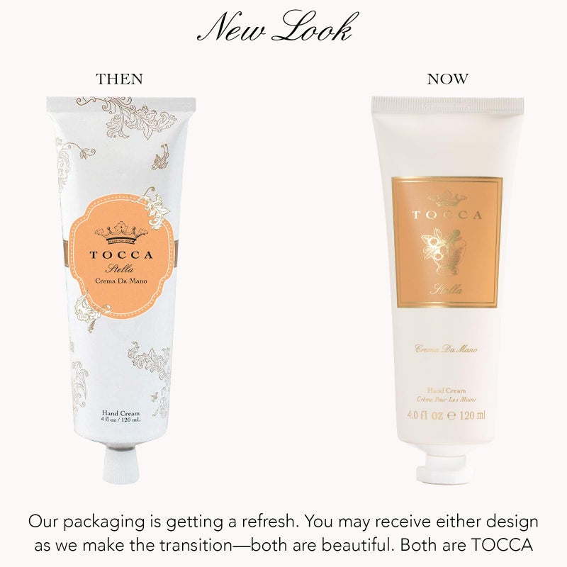 Tocca Crema de Mano Luxe, Stella Hand Cream, 4 oz - Blood Orange, Freesia, Spicy Lily - Moisturizing, Quick Absorbing - Image 2