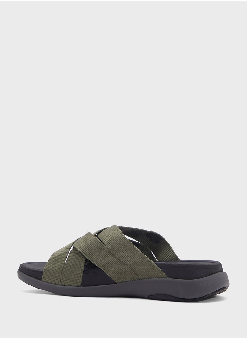 FitFlop F-Mode Multi Strap Webbing Slides  - Image 2