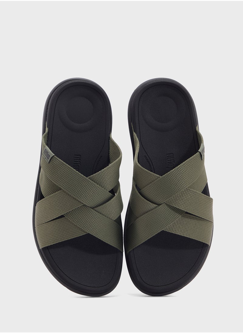 FitFlop F-Mode Multi Strap Webbing Slides  - Image 4
