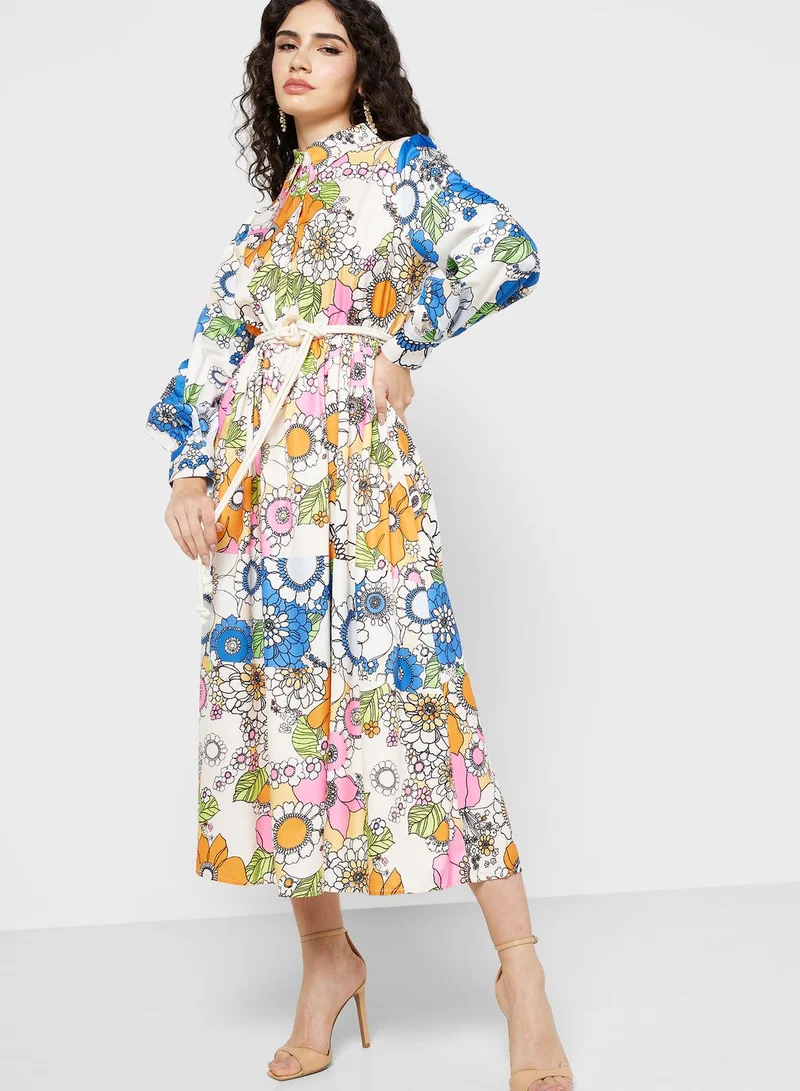 ELLA Floral Printed Dress