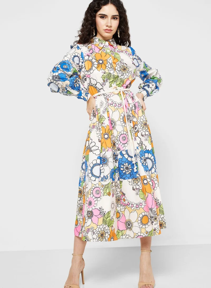 ELLA Floral Printed Dress