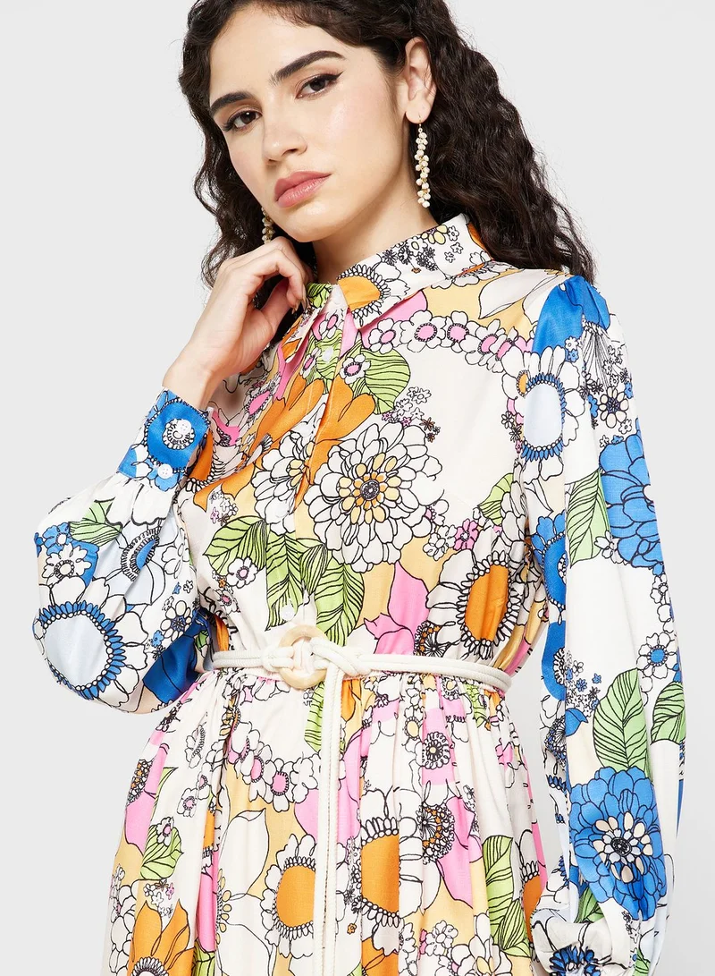 ELLA Floral Printed Dress