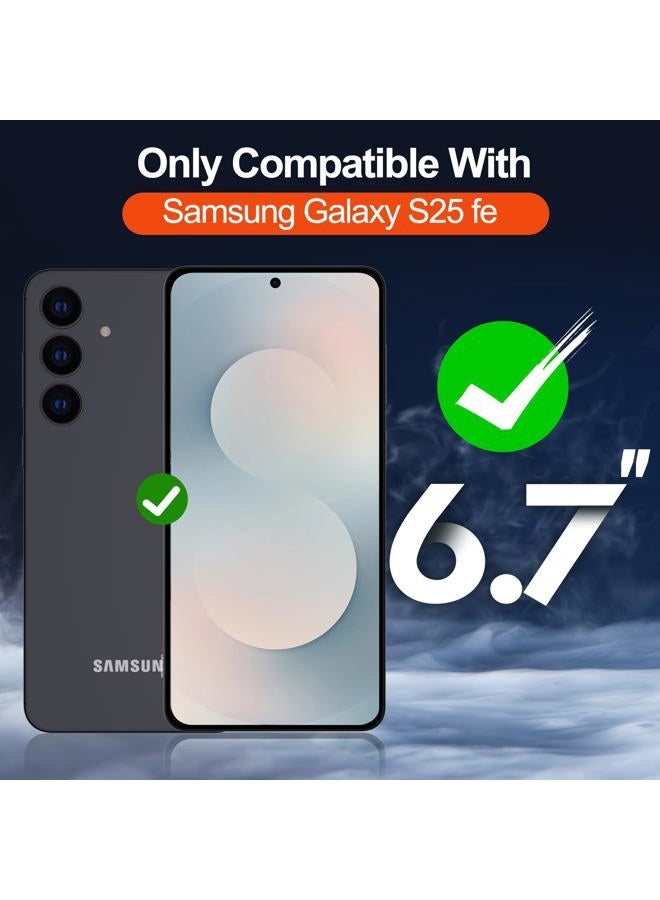MOZOTER for Samsung Galaxy S25 FE Case with Magnetic,[Compatible with MagSafe][12Ft Military Dropproof][2*Screen Protector] Translucent Anti-Slip Back Slim Shockproof Case for S25 FE-Black - Image 2