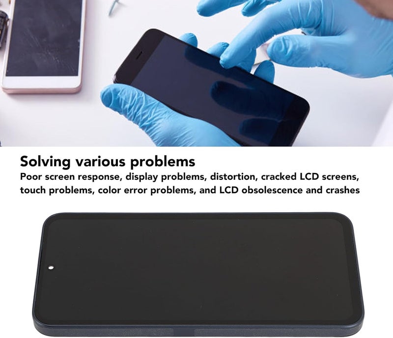 Yoidesu OLED Screen Replacement for A35 5G, Digitizer Assembly for A35, LCD Display with Frame, Repair Kits, US Version (Black) - Image 2