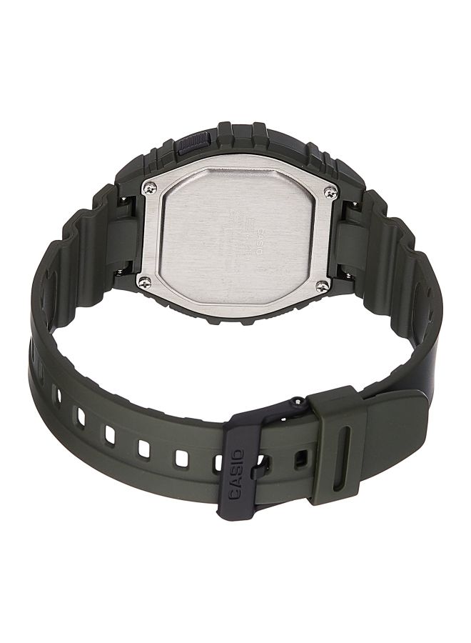 CASIO Boys Resin Digital Quartz Watch W-216H-3BVDF - 44 mm - Green - Image 2