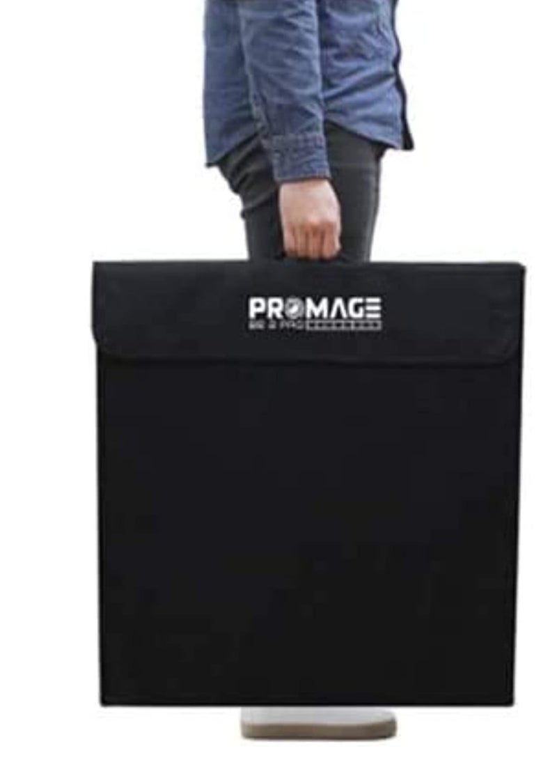 PROMAGE PM-440 II LED Photo Light Box 40x40cm – Foldable Portable Photography Studio Tent with Dual LED Strips, Dimmable Lighting, and Multiple Backdrops for Product Shooting - Image 5