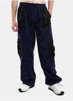 Navy Blue Wide Cargo Pants with Black Waterproof Pockets - pzsku/Z728C886FDEC43C1620AAZ/45/_/1738746883/e0b16058-47e9-43d7-8744-0802d368c2dd