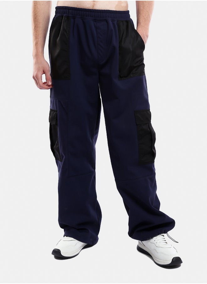 Navy Blue Wide Cargo Pants with Black Waterproof Pockets - pzsku/Z728C886FDEC43C1620AAZ/45/_/1738746883/e0b16058-47e9-43d7-8744-0802d368c2dd