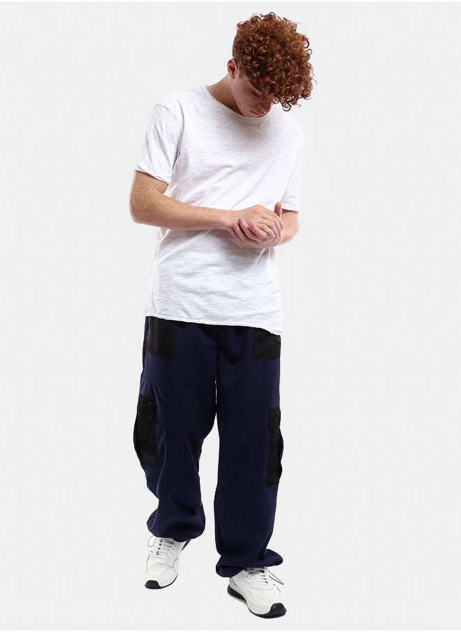 Navy Blue Wide Cargo Pants with Black Waterproof Pockets - pzsku/Z728C886FDEC43C1620AAZ/45/_/1738746888/1f1d3fdf-4987-4c1a-b8ff-d8321302be8e