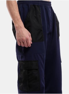 Navy Blue Wide Cargo Pants with Black Waterproof Pockets - pzsku/Z728C886FDEC43C1620AAZ/45/_/1738746892/1b4f029e-ee4a-449b-aace-56a113990a17