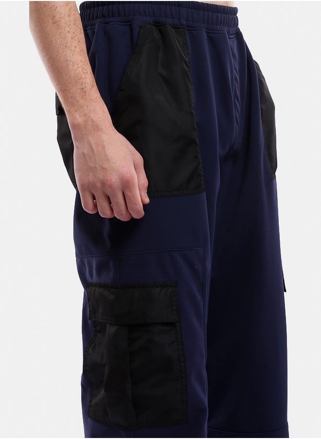 Navy Blue Wide Cargo Pants with Black Waterproof Pockets - pzsku/Z728C886FDEC43C1620AAZ/45/_/1738746892/1b4f029e-ee4a-449b-aace-56a113990a17