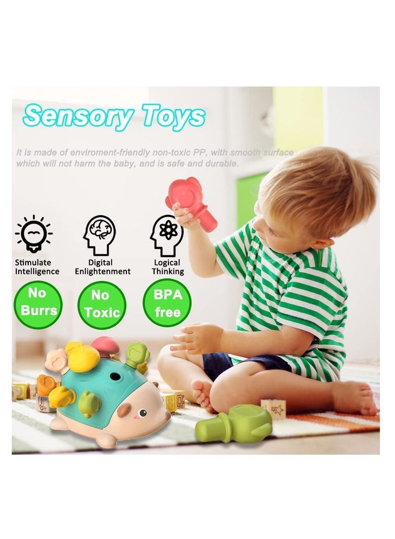 "Toddler Toys 6-12 Months Finger Training Color Cognition Baby Sensory Learning Educational Funny Hedgehog Design Early Safe Durable BPA Free Development for 1 Year Old Boys Girls" - Image 3