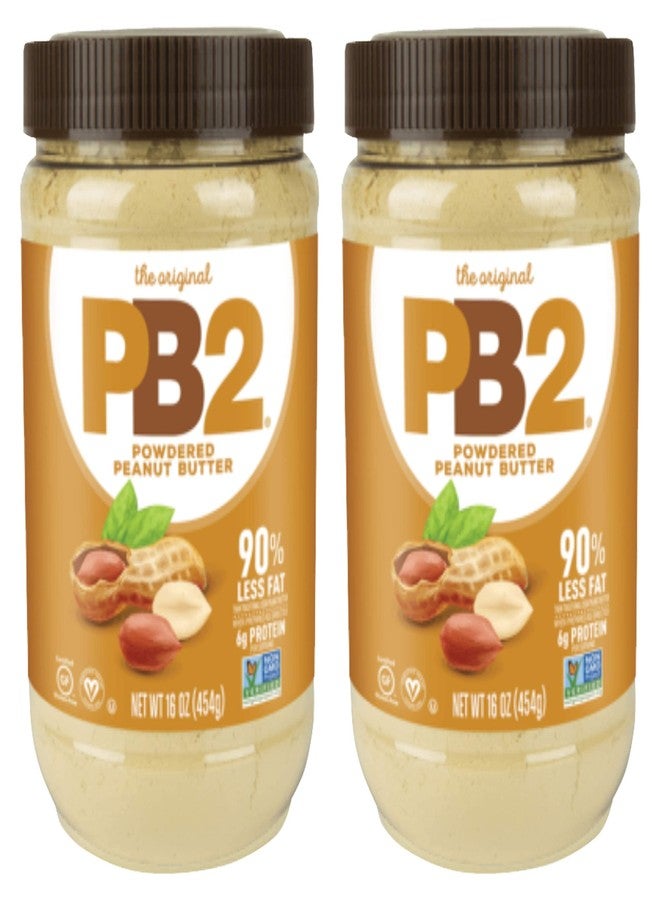PB2 Powdered Peanut Butter, 1lb Jar (2-pack) - Image 1