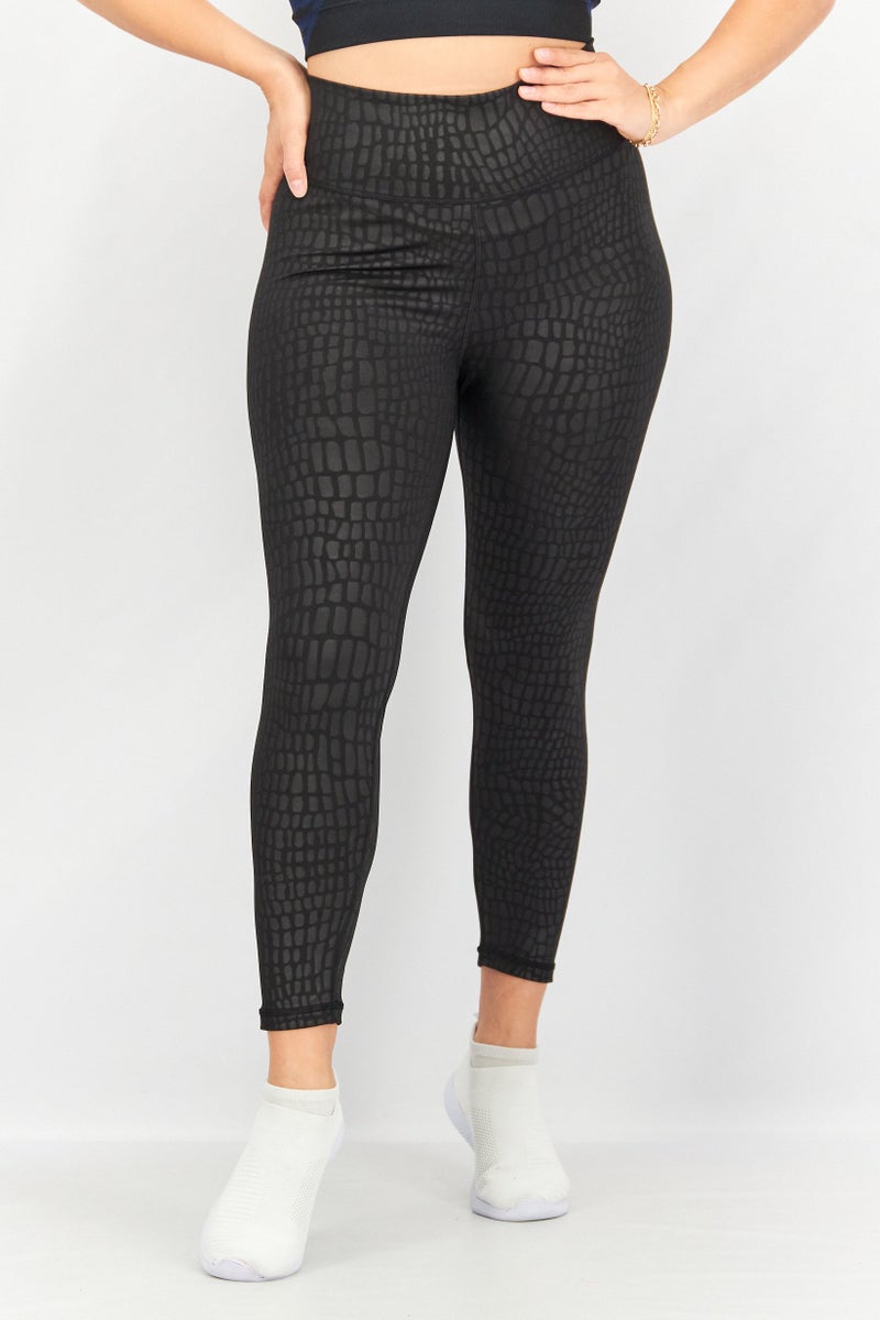 Adidas Women Tight Fit Optime Training Croc Emboss 7 - Image 1