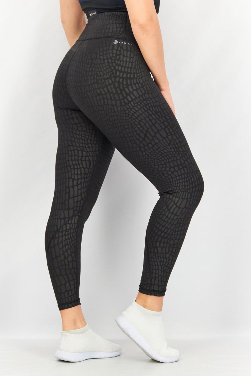 Adidas Women Tight Fit Optime Training Croc Emboss 7 - Image 4