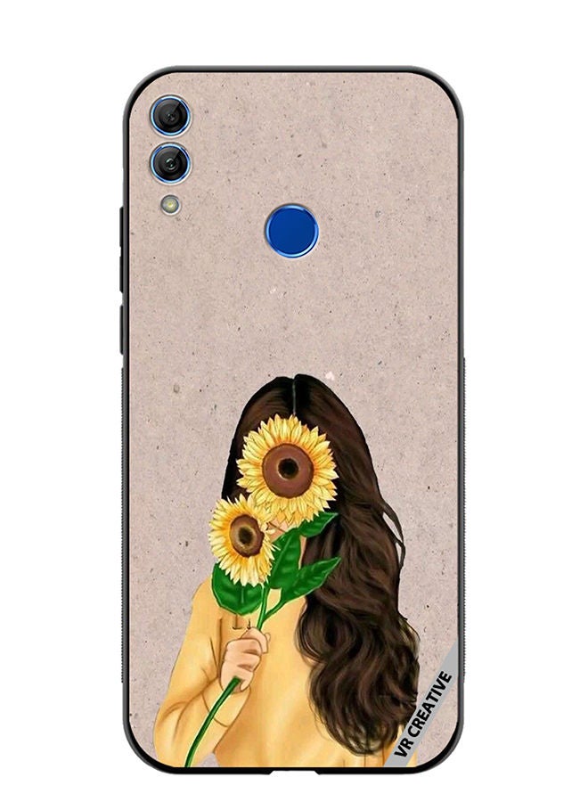 Protective Case Cover For Honor 10 Lite Sunflower2 Design Multicolour