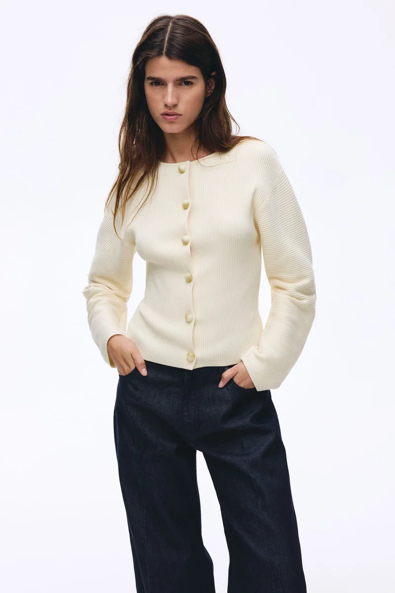 H&M Rib-knit cardigan