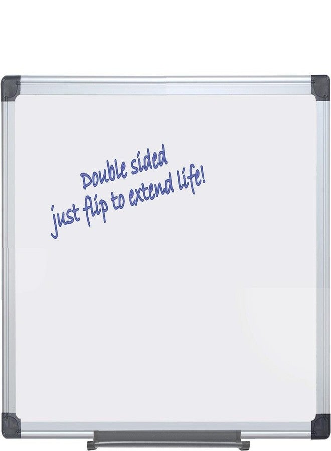 MasterVision Maya Melamine Dry Erase Board with Tray, 18" x 24", Whiteboard with Aluminum Frame - Image 4