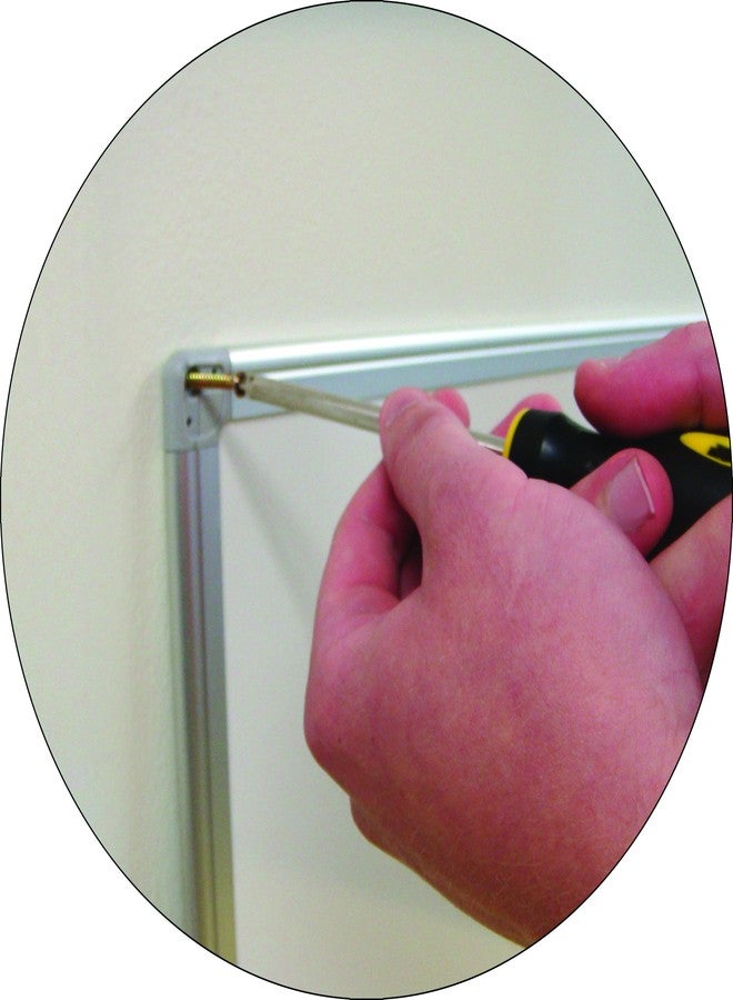 MasterVision Maya Melamine Dry Erase Board with Tray, 18" x 24", Whiteboard with Aluminum Frame - Image 5