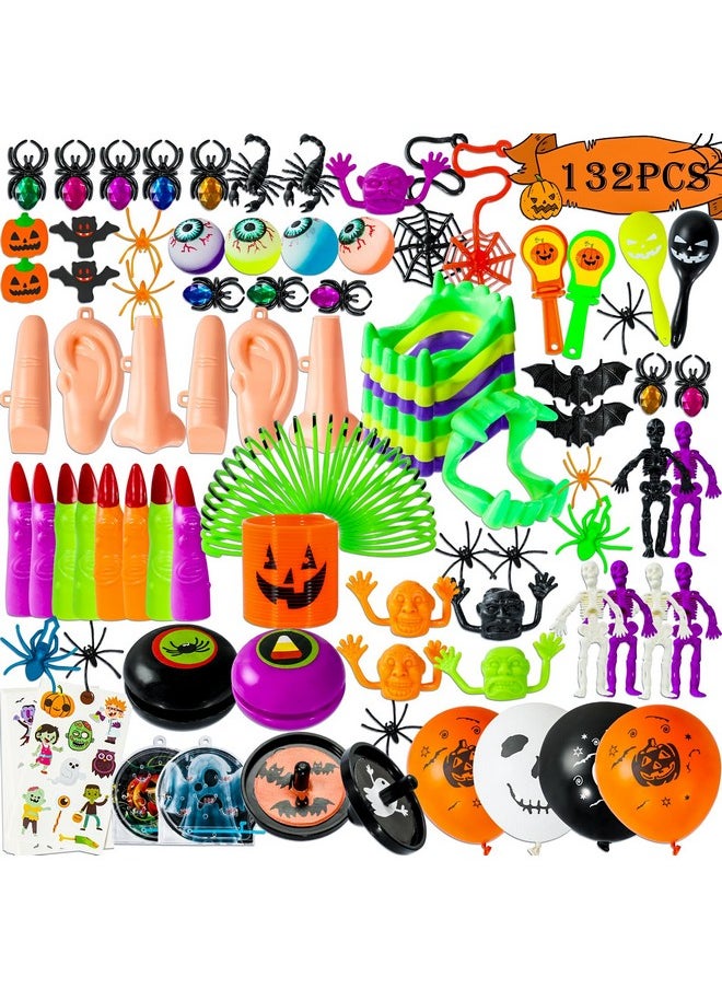 Max Fun - 132Pcs Halloween Party Toys Assortment For Kids Halloween Party Favors Prizes Box Toy Assortment Classroom Trick Treating Halloween Treasure Box Toys(Random) - Image 1