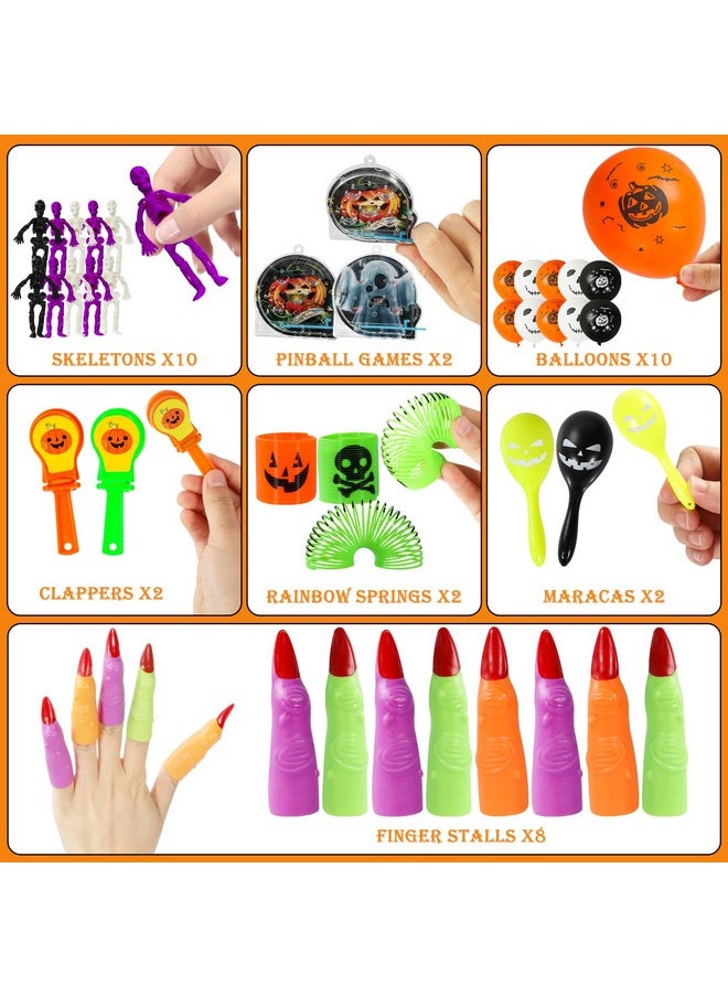 Max Fun - 132Pcs Halloween Party Toys Assortment For Kids Halloween Party Favors Prizes Box Toy Assortment Classroom Trick Treating Halloween Treasure Box Toys(Random) - Image 1