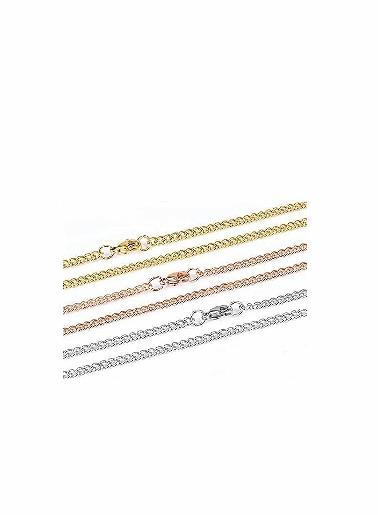KASTWAVE Necklace Extenders, Stainless Steel Chain Extenders Gold Silver for Jewelry Making - Image 4