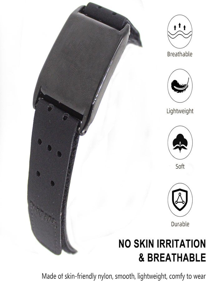 Orisell [2 Pack] Arm Band Compatible with Whoop 5.0 Bicep Band, Soft Breathable Lycra Adjustable Strap with Case for Whoop 5.0 One Peak MG/LIFE (ECG Not Support) (Black-Grey) - Image 4