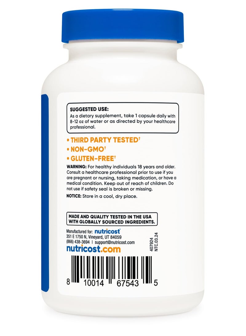 Nutricost Vitamin B12 Methylcobalamin,2000 MCG Per serving- 240 SERVINGS | 240 Capsules  - Image 4
