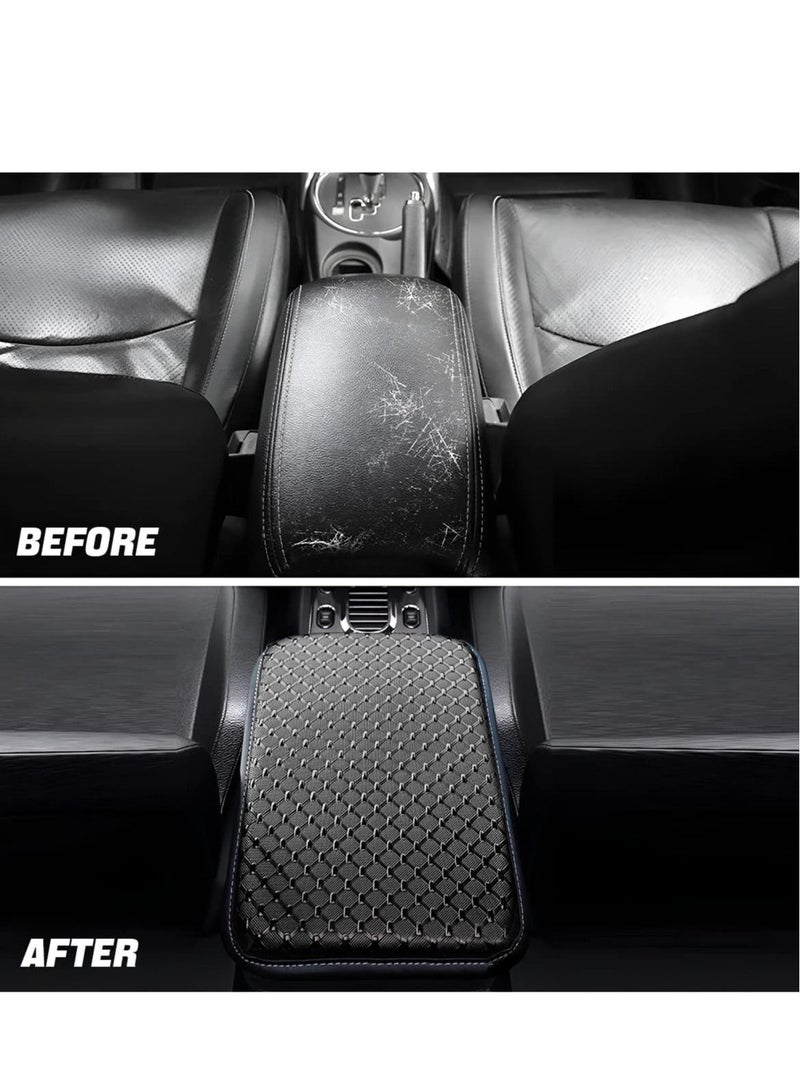 KASTWAVE Car Center Console Cushion Pad Universal Waterproof Car Armrest Seat Box Cover Auto Arm Rest Protection Vehicles Interior Accessories Fit for Most Cars Vehicles SUVs Black - Image 2