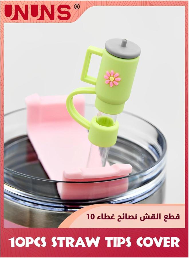 UNUNS Straw Tips Cover,10PCS Cover Cap For Stanley Cup,10mm Drinking Tip Covers Cups Accessories - Image 4