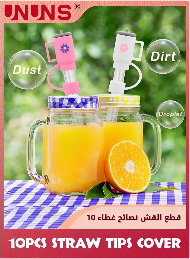 UNUNS Straw Tips Cover,10PCS Cover Cap For Stanley Cup,10mm Drinking Tip Covers Cups Accessories - Image 3