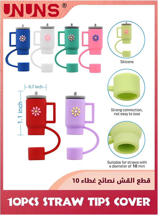 UNUNS Straw Tips Cover,10PCS Cover Cap For Stanley Cup,10mm Drinking Tip Covers Cups Accessories - Image 2