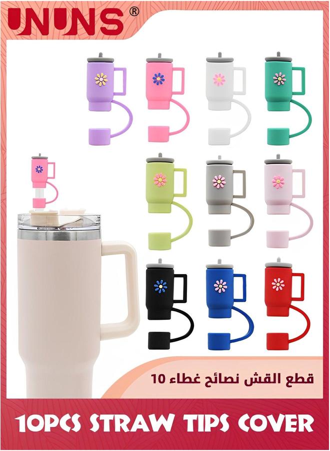 UNUNS Straw Tips Cover,10PCS Cover Cap For Stanley Cup,10mm Drinking Tip Covers Cups Accessories - Image 1