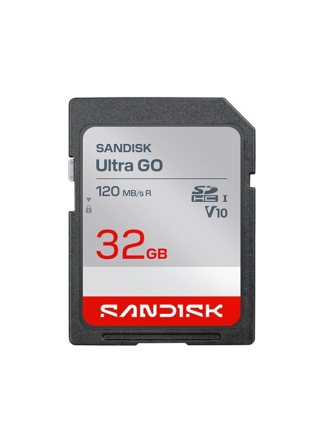 Ultra GO SDHC/SDXC UHS-I Card 32GB, Up to 120MB/s Read, SDSDUGN-032G-GN6IN 32 GB