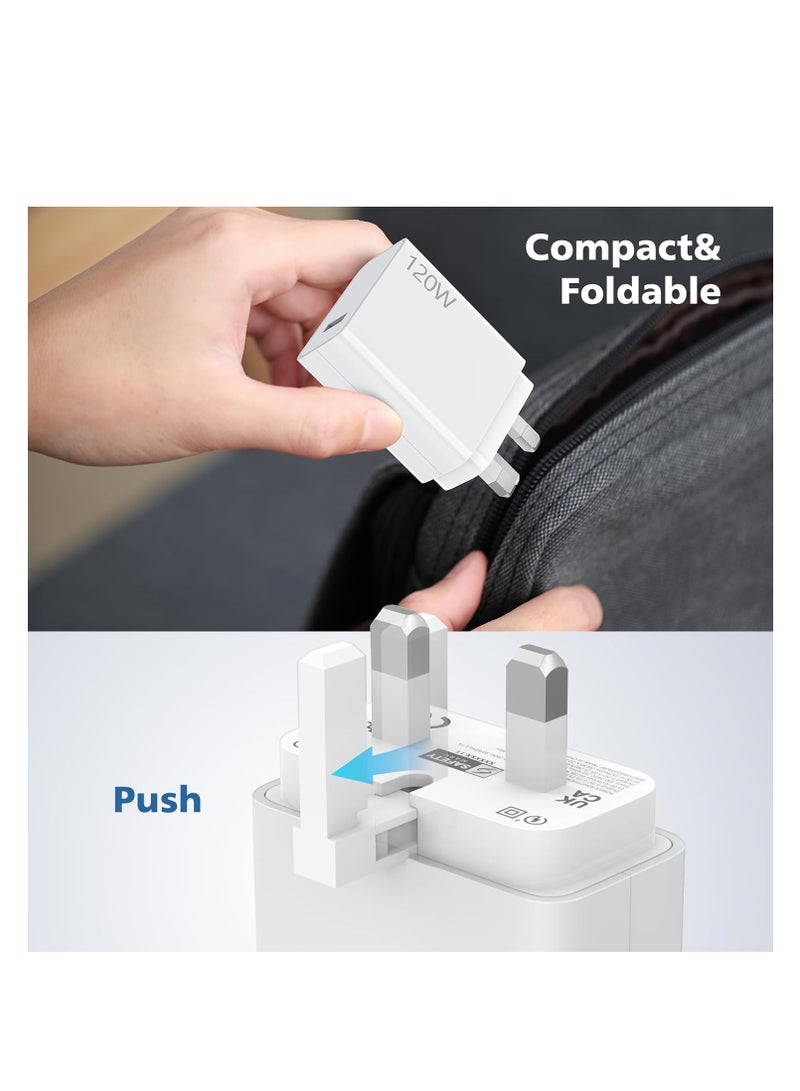 Beauenty For Xiaomi Charger 120W Hypercharge Fast Wall Charger for Xiaomi 14 13 12 13t 12t 12s Pro Lite Redmi Note K80 K70 K60 K50 14 13 13 Pro 12 11 Pro Plus Black Shark 3 4 5 6 Poco F6 F5  F4 Gt Mi Turbo 3 - Image 2