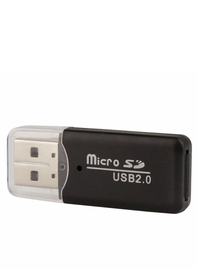 USB 2.0 Micro SD TF Card Reader T-High Speed Portable Flash Black