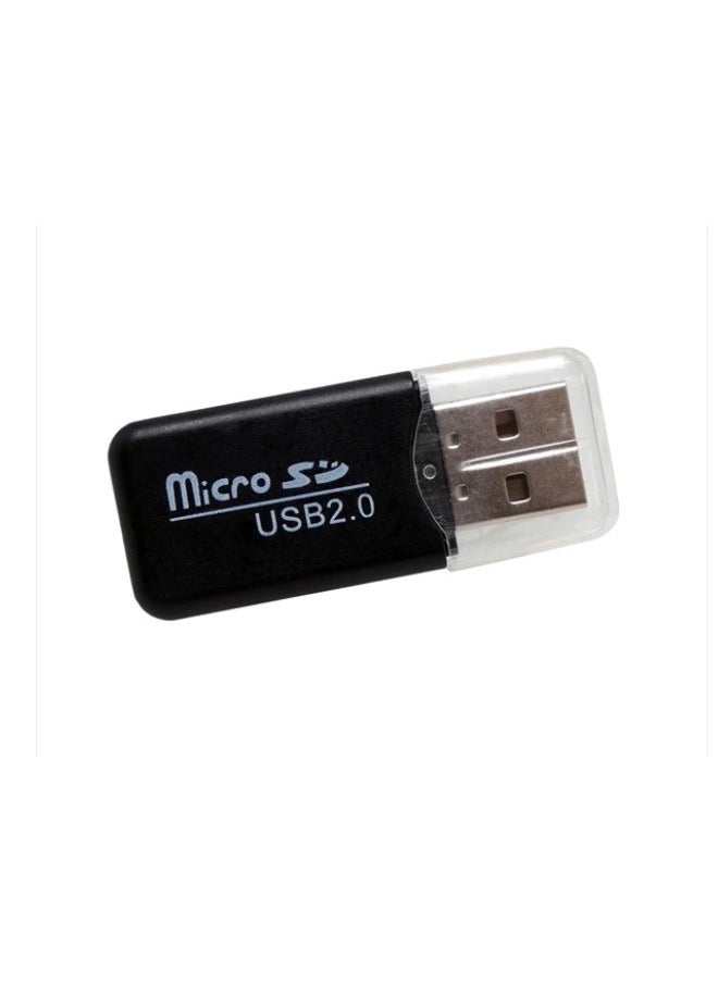 USB 2.0 Micro SD TF Card Reader T-High Speed Portable Flash Black