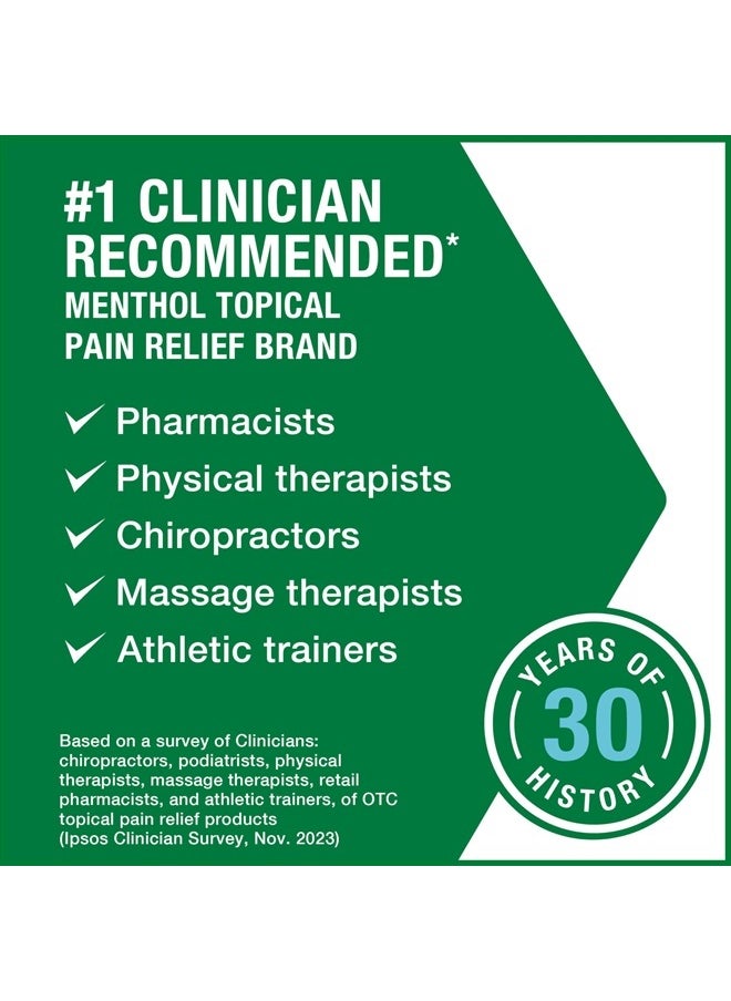 Biofreeze Pain Relief Gel, Arthritis Pain Reliver, Knee & Lower Back Pain Relief, Sore Muscle Relief, Neck Pain Relief, Pharmacist Recommended, FSA Eligible, 3 FL OZ Biofreeze Menthol Gel  - Image 2