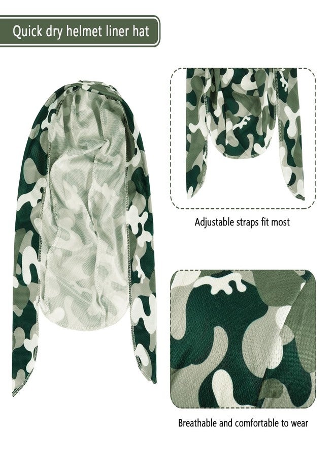 DOCILA Do Rags Skull Cap for Men Women Military Camo Motorcycle Head Bandana Helmet Liner Durags Head Wrap Tactical Cycling Beanie Memorial Day Gifts 6 Pcs - Image 5