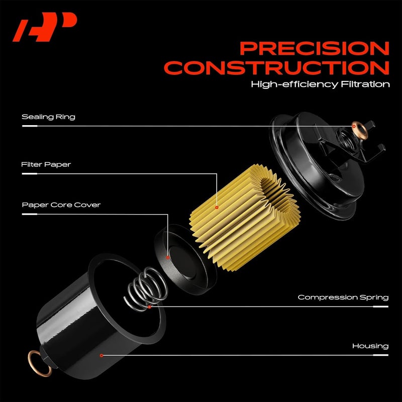 A-Premium Fuel Filter Compatible with Chevrolet Trailblazer 2002-2004, Trailblazer EXT 2002-2005, SSR 2003-2005 & Buick Rainier 2004-2005 & GMC Envoy/Envoy XL 2002-2005 & Hummer & Isuzu & Oldsmobile - Image 3