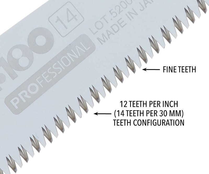 Silky Professional F180 180mm Folding Saw Fine Teeth (141-18) - Image 2