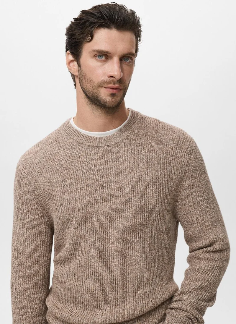 Mango Man 100% cotton knitted sweater