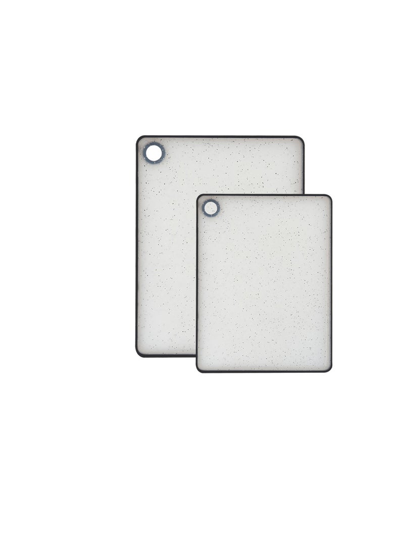Royalford 2 Pieces Cutting Board Set- RF12822/ Plastic Chopping Board for Cut, Rolling Dough Needs/ Big and Small Size, Perfect for Slicing Fruits, Vegetables, Fish, Meat - Image 1