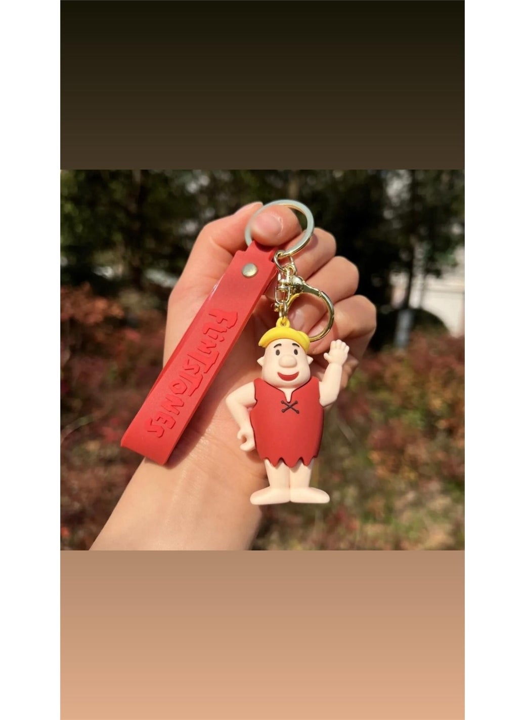 Piraye - The Flintstones Stone Age Barni Rubble Keychain and Bag - Image 1