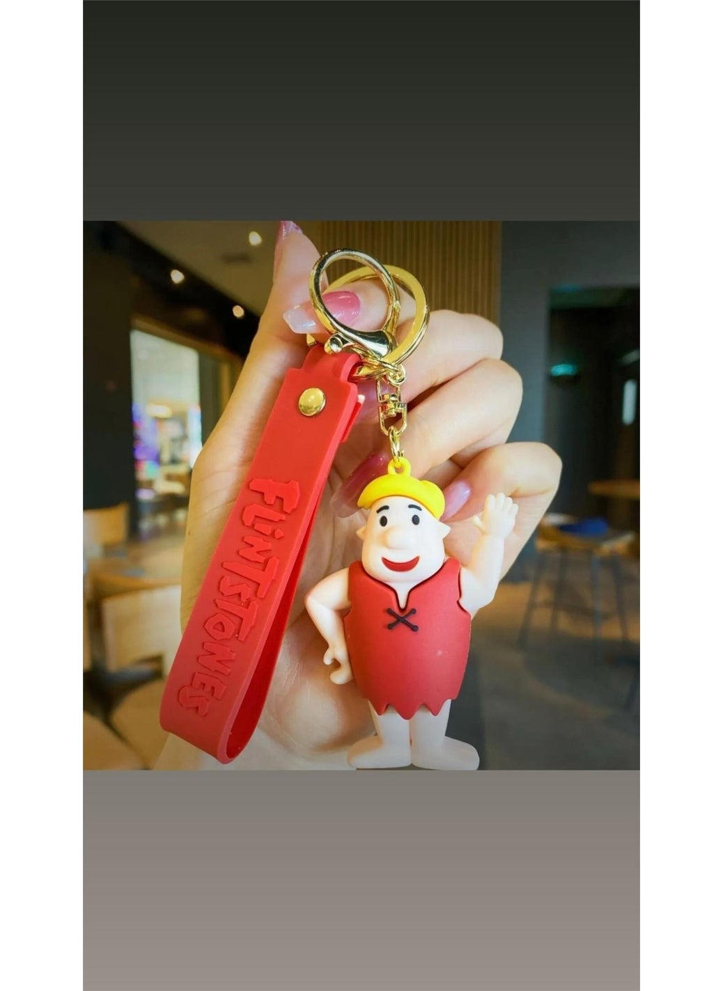 Piraye - The Flintstones Stone Age Barni Rubble Keychain and Bag - Image 1